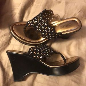 Carlos Santana sandal/wedges